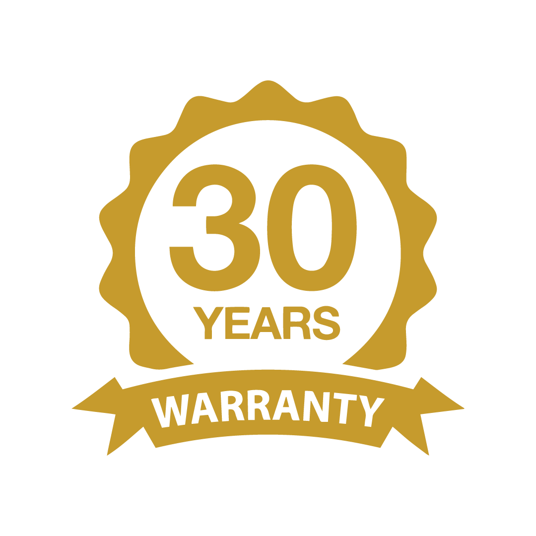 30 Years Warranty